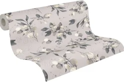 A.S.Creation Vliestapete creme schwarz beige B/H/D: ca. 53x1005x7,6 cm