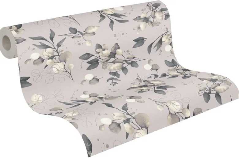 A.S.Creation Vliestapete creme schwarz beige B/H/D: ca. 53x1005x7,6 cm