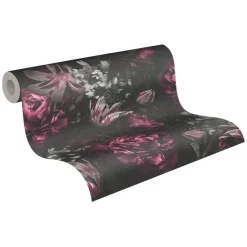 A.S.Creation Vliestapete Floral Floral lila B/H: ca. 0,53x10,05 cm