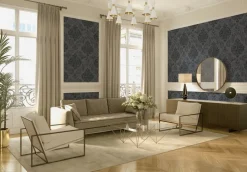 A.S.Creation Vliestapete Memory 3 Barock schwarz B/L: ca. 53x1005 cm