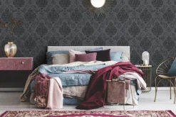 A.S.Creation Vliestapete Memory 3 Barock schwarz B/L: ca. 53x1005 cm