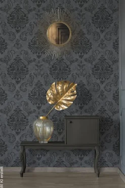 A.S.Creation Vliestapete Memory 3 Barock schwarz B/L: ca. 53x1005 cm