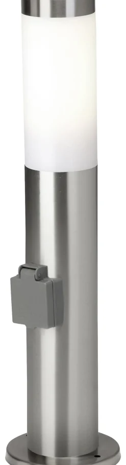 Außenstandleuchte 43693/82 Edelstahloptik H/D: ca. 50x8 cm