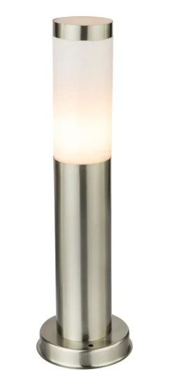 Außenstandleuchte 3158LED stahlfarbig Opal H/D: ca. 45x12,7 cm