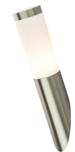 Außenwandleuchte 3157LED stahlfarbig Opal H/T/D: ca. 39x17x7,6 cm