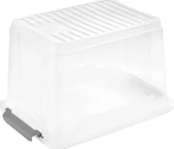 Aufbewahrungsbox transparent B/H/L: ca. 28,5x23,5x37,5 cm