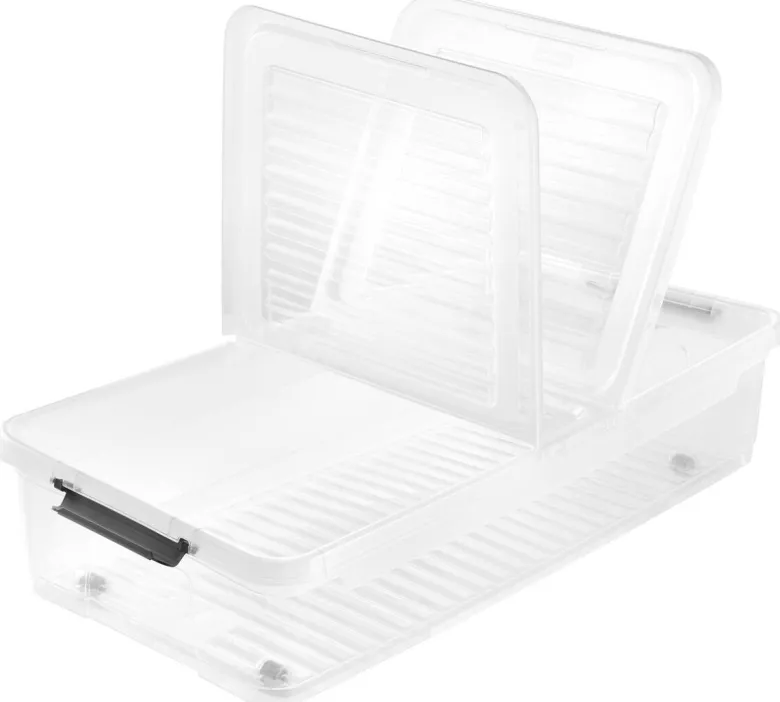 Aufbewahrungsbox transparent B/T/L: ca. 38x77x38 cm