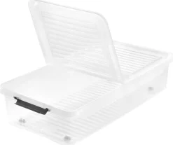 Aufbewahrungsbox transparent B/T/L: ca. 38x77x38 cm