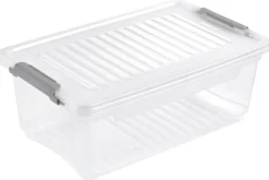 Aufbewahrungsbox transparent B/H/L: ca. 18,5x10,5x28,5 cm