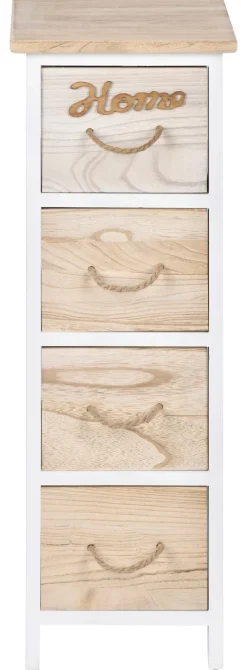 Aufbewahrungsregal weiß Holz B/H/T: ca. 26x77x30 cm