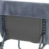 Auflage grau Baumwolle B/L: ca. 70x120 cm