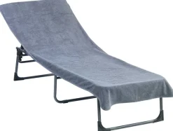 Auflage grau Baumwolle B/L: ca. 70x120 cm