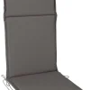 Auflage Lina anthrazit Polyester B/H/L: ca. 47x4,5x121 cm