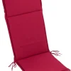 Auflage Lina weinrot Polyester B/H/L: ca. 47x4,5x121 cm