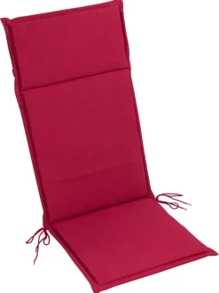 Auflage Lina weinrot Polyester B/H/L: ca. 47x4,5x121 cm