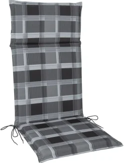 Auflage Mia grau Polyester B/H/L: ca. 47x4,5x121 cm