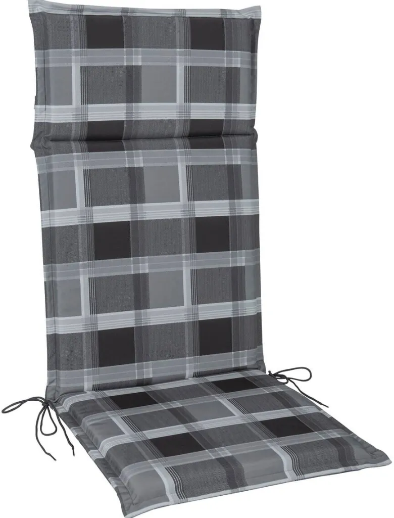 Auflage Mia grau Polyester B/H/L: ca. 47x4,5x121 cm