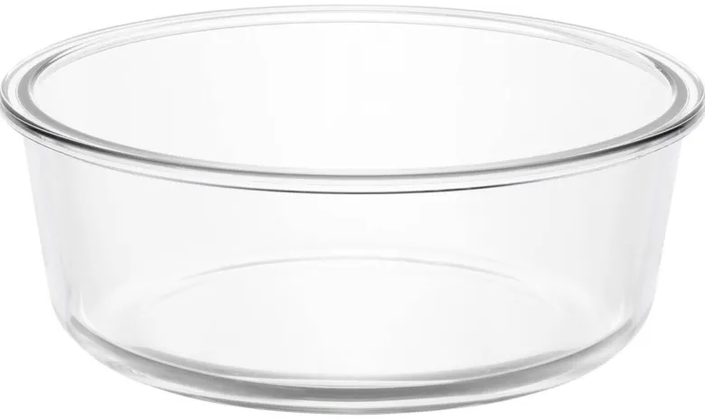 Auflaufform Glas B/H/L: ca. 19x7x19 cm