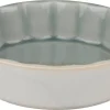 Auflaufform grau Steinzeug B/H/L: ca. 12x3,5x12 cm