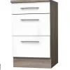 Auszugsschrank weiß Hochglanz B/H/T: ca. 50x82x57 cm