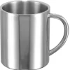 Axentia Kaffeebecher silber Edelstahl B/H/L: ca. 7,5x9x7,5 cm