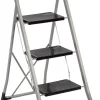 Axentia Klapptritt silber Stahl B/H/L: ca. 75x104x46 cm