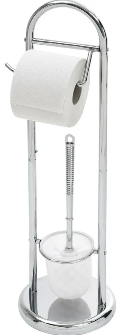 Axentia Stand-WC-Garnitur Kurt Chrom Edelstahl
