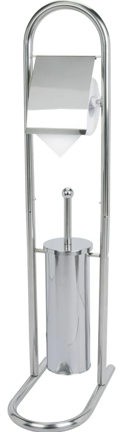 Axentia Stand-WC-Garnitur silber Edelstahl