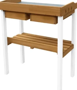 AXI Pflanztisch braun B/H/L: ca. 37x92x76 cm