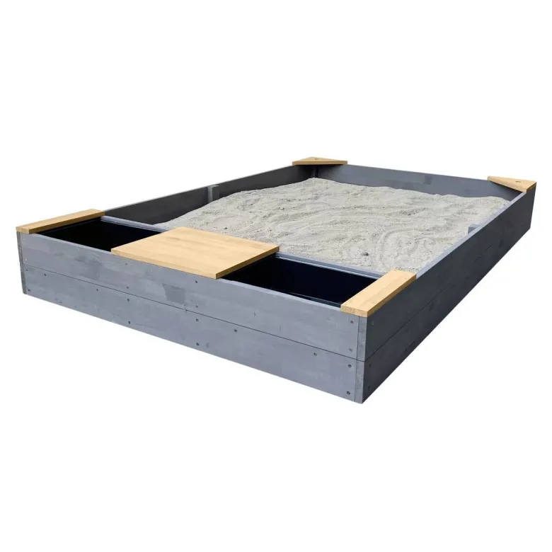 AXI Sandkasten Kelly grau B/H/T: ca. 115x21,8x180 cm