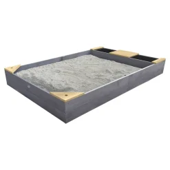 AXI Sandkasten Kelly grau B/H/T: ca. 115x21,8x180 cm
