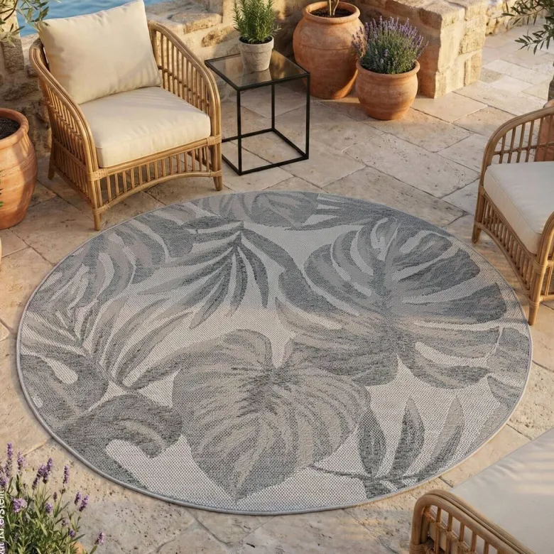 Ayyildiz Flachwebteppich DESERT grau D: ca. 160 cm