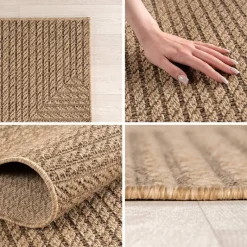 Ayyildiz Flachwebteppich TIMBER beige D: ca. 160 cm