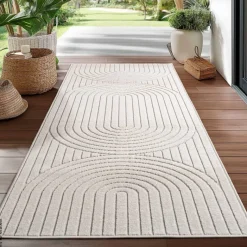 Ayyildiz In-/Outdoor-Teppich NOVA creme B/L: ca. 80x250 cm