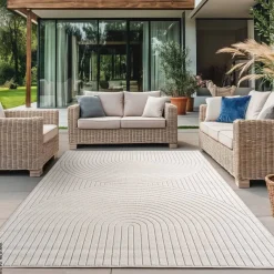 Ayyildiz In-/Outdoor-Teppich NOVA creme B/L: ca. 120x170 cm
