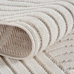 Ayyildiz Kurzflorteppich HELIX creme B/H/L: ca. 80x0,7x250 cm