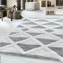 Ayyildiz Teppich PISA grau B/L: ca. 160x230 cm