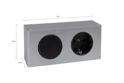 Badaufsatzleuchte Simple B/H/T: ca. 65x56x36 cm