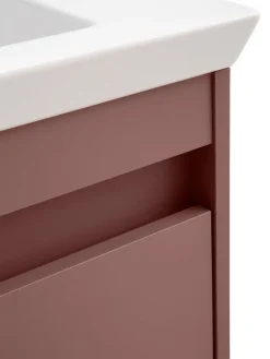 Badezimmer-Set Avio mauve B/H/T: ca. 45,5x80x27,5 cm