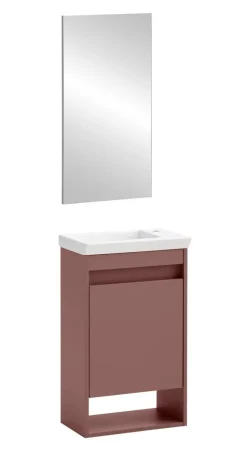 Badezimmer-Set Avio mauve B/H/T: ca. 45,5x80x27,5 cm