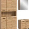Badezimmer-Set Ice Artisan Oak Nachbildung B/H/T: ca. 165x185x46 cm
