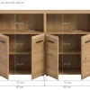 Badezimmer-Set Ice Artisan Oak Nachbildung B/H/T: ca. 120x80x30 cm
