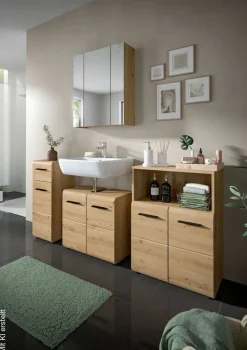 Badezimmer-Set Ice Artisan Oak Nachbildung B/H/T: ca. 60x185x30 cm