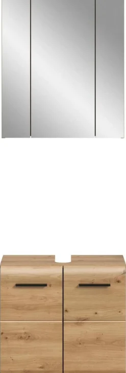 Badezimmer-Set Ice Artisan Oak Nachbildung B/H/T: ca. 60x185x30 cm