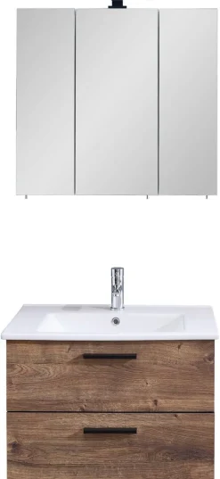 Badezimmer-Set Quickset 374 Eiche Ribeck Nachbildung B/H/T: ca. 75x200x45 cm