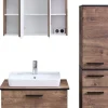 Badezimmer-Set Quickset 374 Eiche Ribeck Nachbildung B/H/T: ca. 75x200x44,5 cm