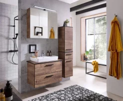 Badezimmer-Set Quickset 374 Eiche Ribeck Nachbildung B/H/T: ca. 75x200x44,5 cm