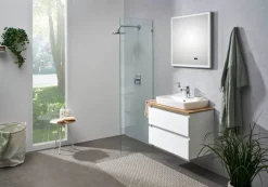 Badezimmer-Set Quickset 360 weiß glanz B/H/T: ca. 78x200x50 cm
