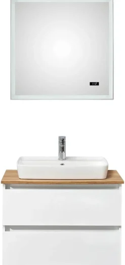 Badezimmer-Set Quickset 360 weiß glanz B/H/T: ca. 78x200x50 cm