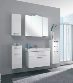 Badezimmer-Set Quickset 312 weiß glanz B/H/T: ca. 143x200x48 cm